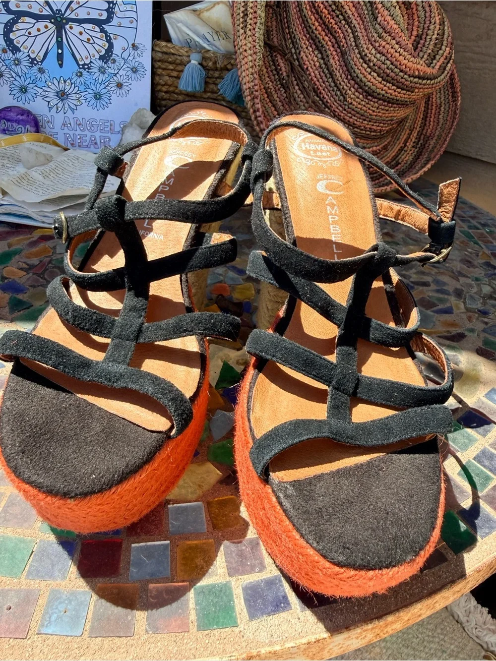New JCambells collabs  Suede ropes SEXY Strappy Platforms  Espadrille 7